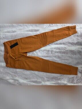 Mono B Curved Logo Camel/Tan Activewear Bottoms - L